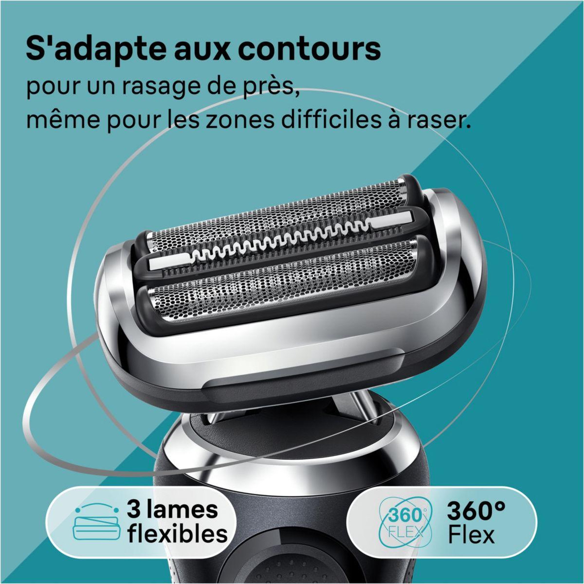 Voir la diapositive 3 : BRAUN Rasoir électrique 71-N7200cc