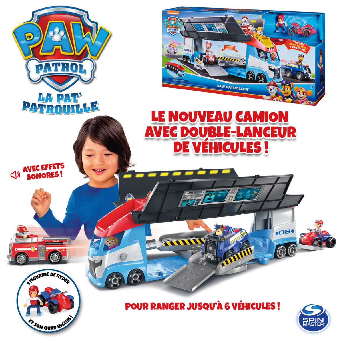 SPIN MASTER Véhicule - Camion La Pat' Patrouilleur 2.0 