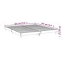 Voir la diapositive 6 : VIDAXL Cadre de lit sans matelas chene sonoma 180x200 cm