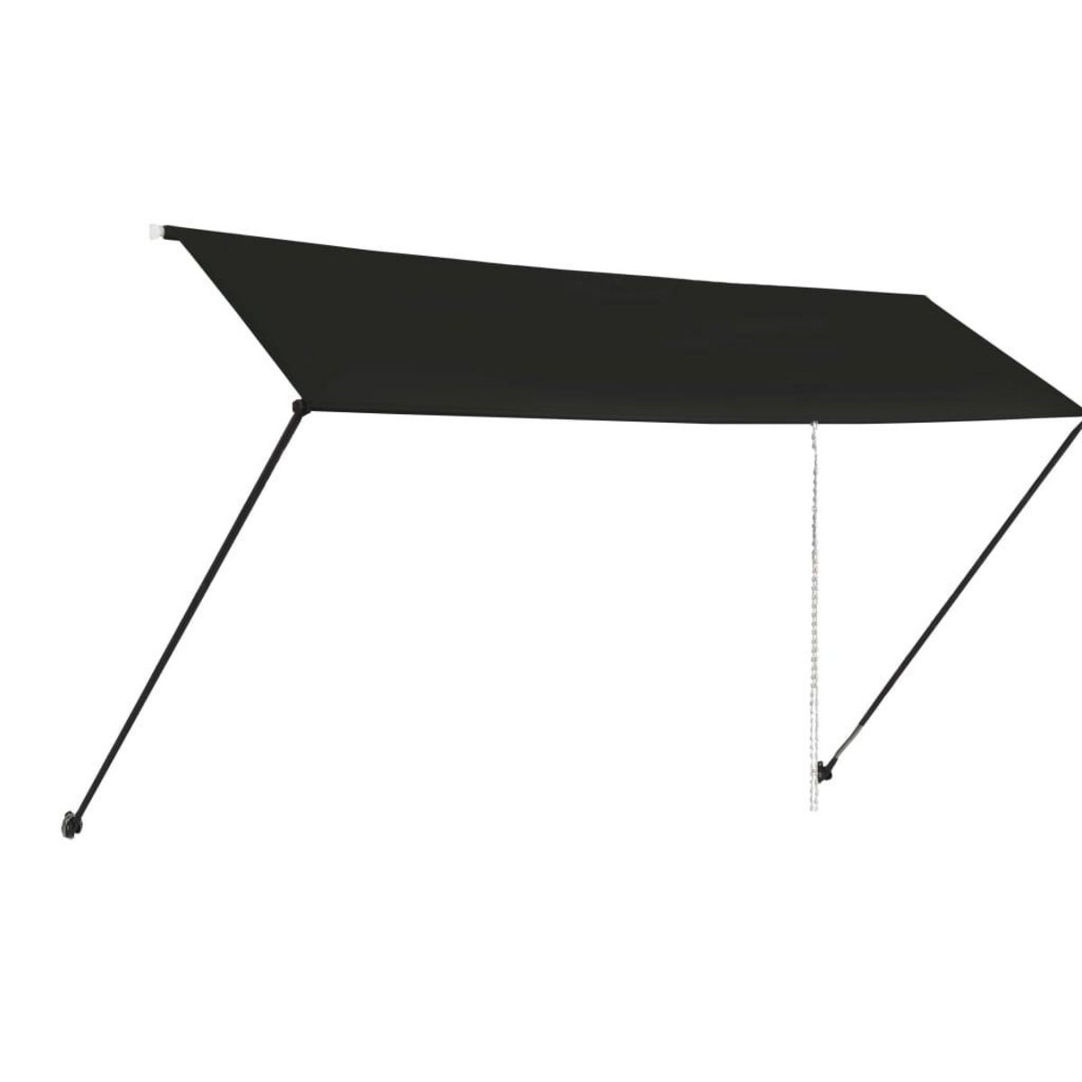 VIDAXL Auvent retractable avec LED 400x150 cm Anthracite