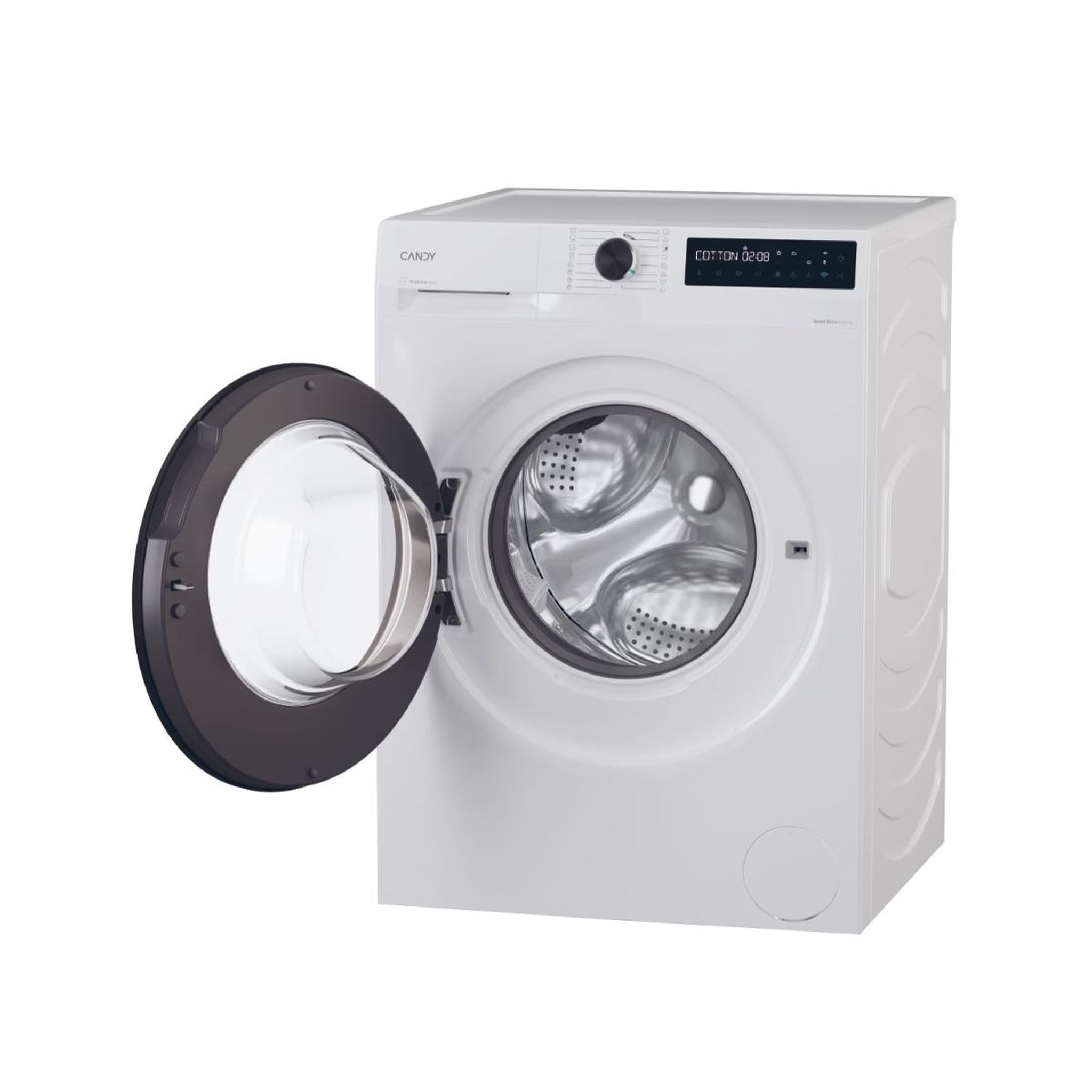 Voir la diapositive 4 : Candy Lave-linge frontal 8kg 1400 trs/min - br48b6-s