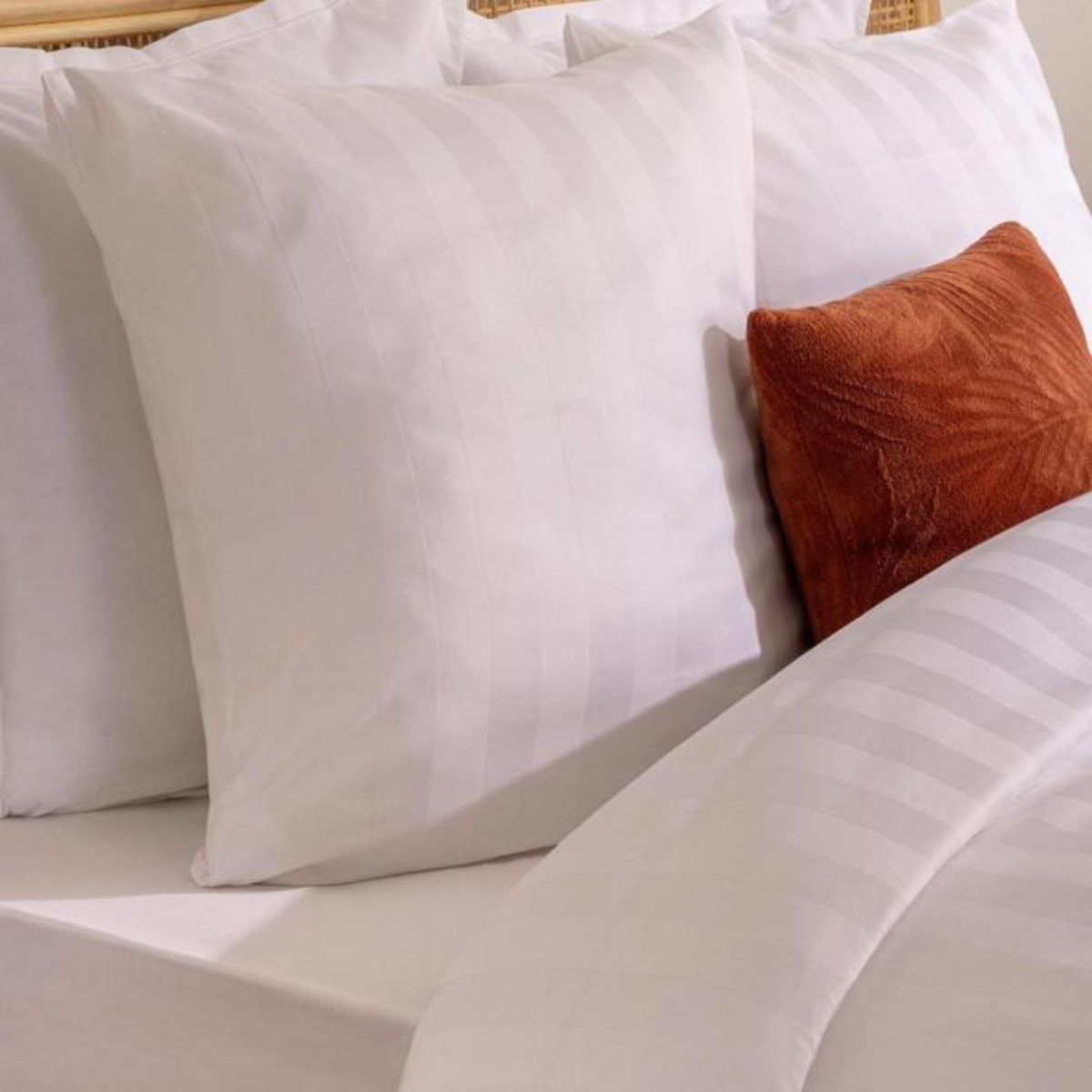 ATMOSPHERA Parure de Lit  Satiné  240x220cm Blanc