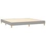 Voir la diapositive 4 : VIDAXL Sommier a lattes de lit avec matelas Gris clair 200x200cm Tissu