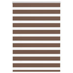 VIDAXL Store zebre marron 95x100 cm largeur du tissu 90,9 cm polyester