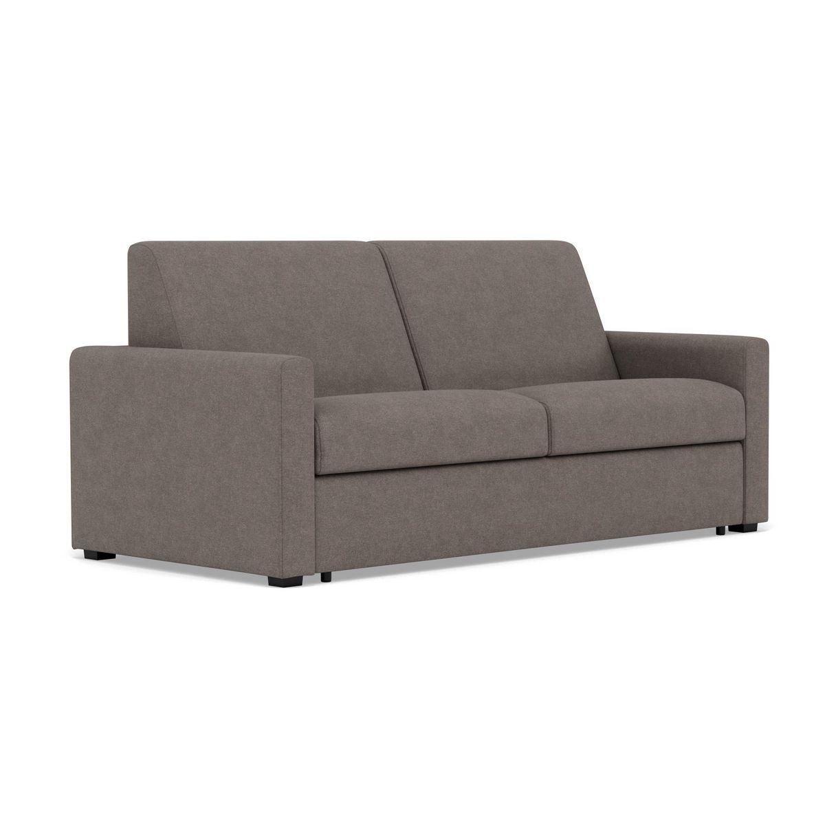 BEST MOBILIER Julia - canapé 3 places convertible express couchage quotidien 140 cm matelas 14 cm en tissu