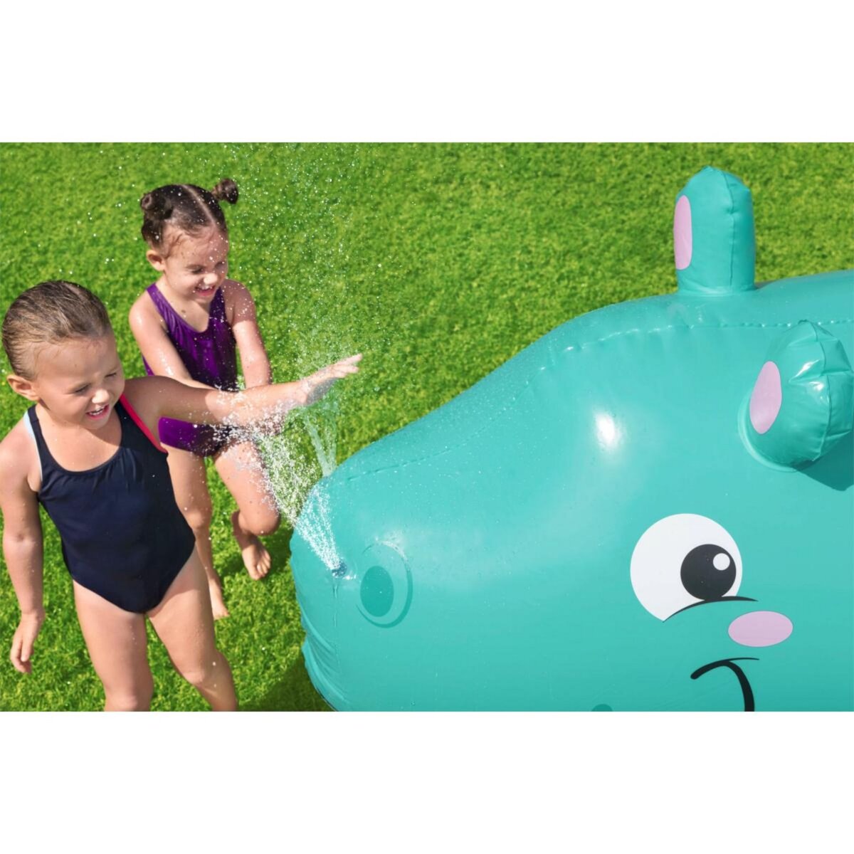 BESTWAY Fontaine à eau gonflable jumbo hippo 200 x 96 x 127 cm - 52569