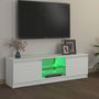 Voir la diapositive 4 : VIDAXL Meuble TV avec lumieres LED Blanc 120x30x35,5 cm