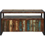 Voir la diapositive 1 : Paris Prix Bahut 4 Portes en Bois  Delhio  175cm Marron & Noir