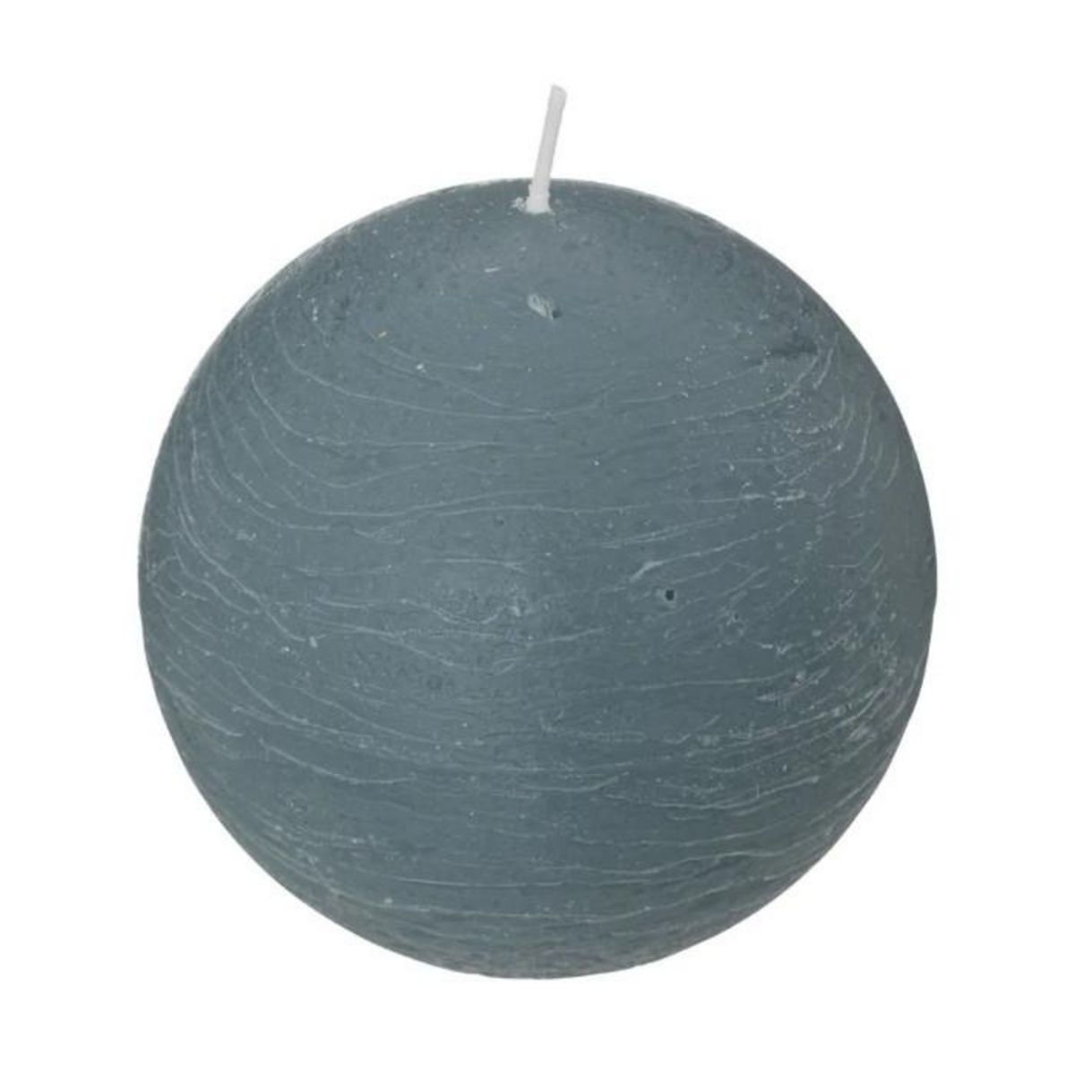 ATMOSPHERA Bougie Boule  Rustic  10cm Bleu Orage