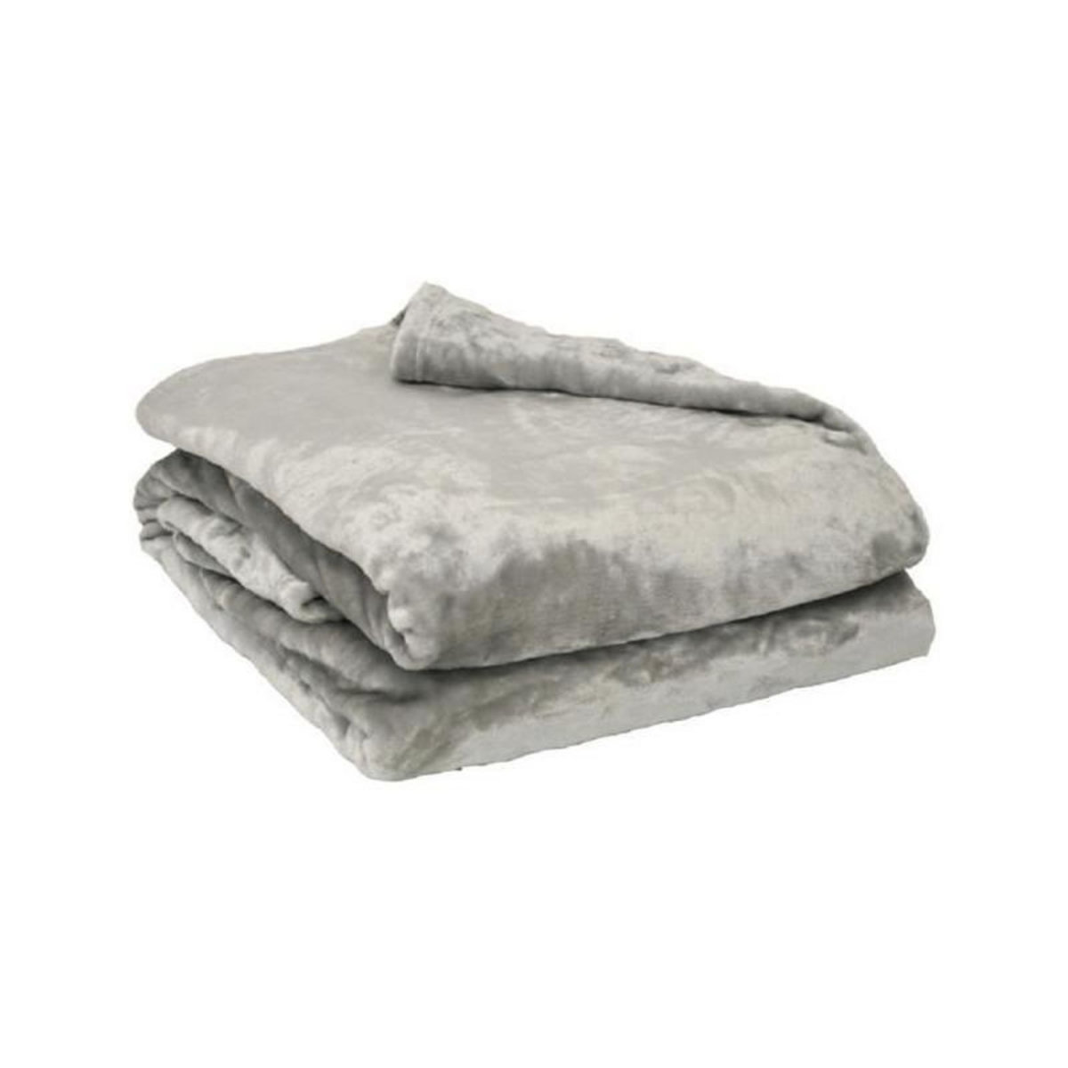 POYET MOTTE Couverture microflanelle 220x240 cm perle