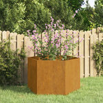 VIDAXL Jardiniere Rouille 60x60x45 cm Acier corten