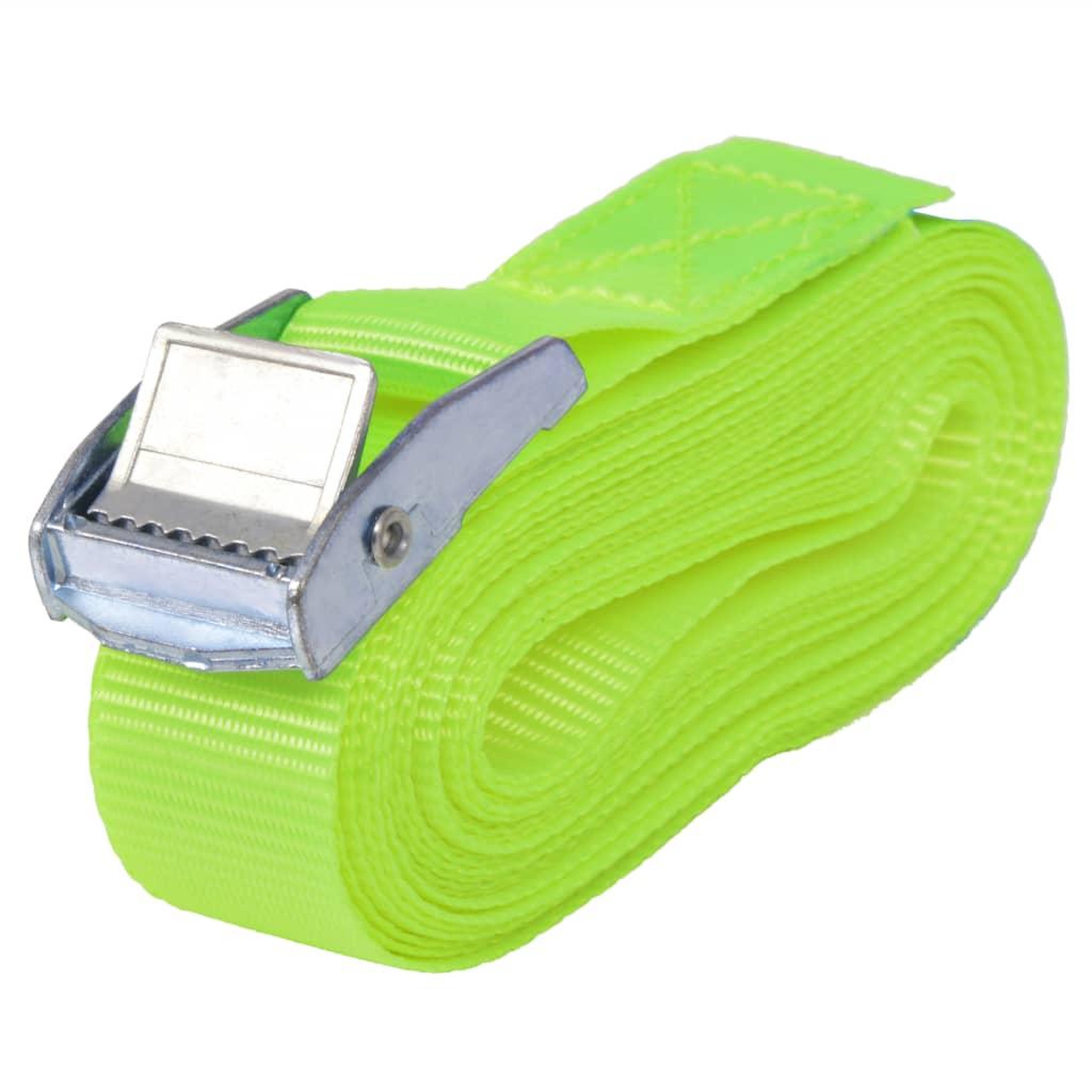Voir la diapositive 2 : VIDAXL Sangle 10 pcs 0,25 tonne 5 m x 25 mm Vert fluorescent