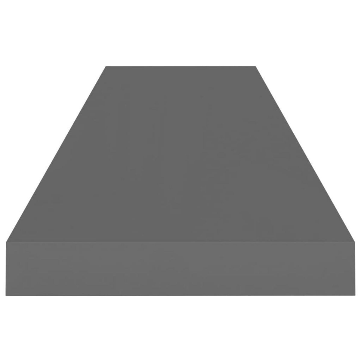 VIDAXL Etagere murale flottante Gris brillant 90x23,5x3,8 cm MDF