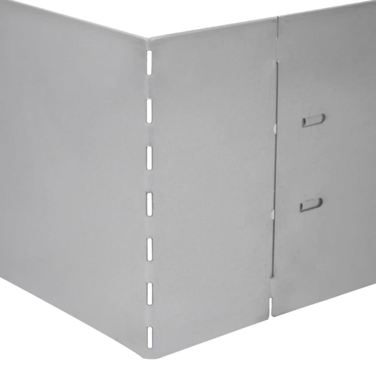 VIDAXL Cloture de pelouse 20 pcs Acier galvanise 100x20 cm