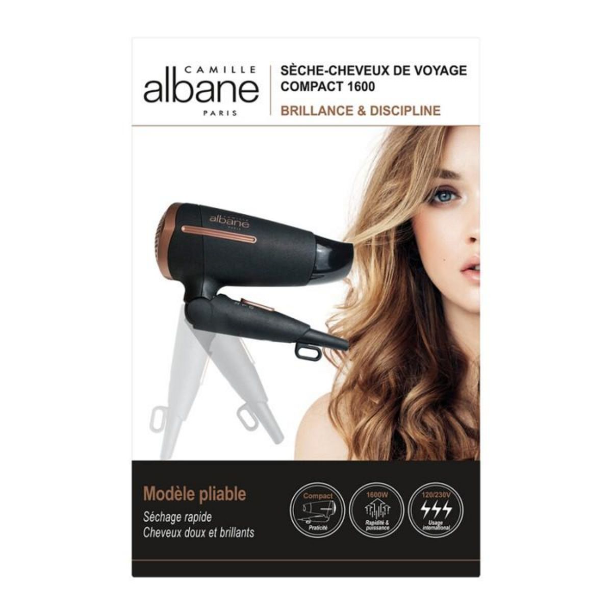 CAMILLE ALBANE Sèche cheveux de voyage Compact 1600
