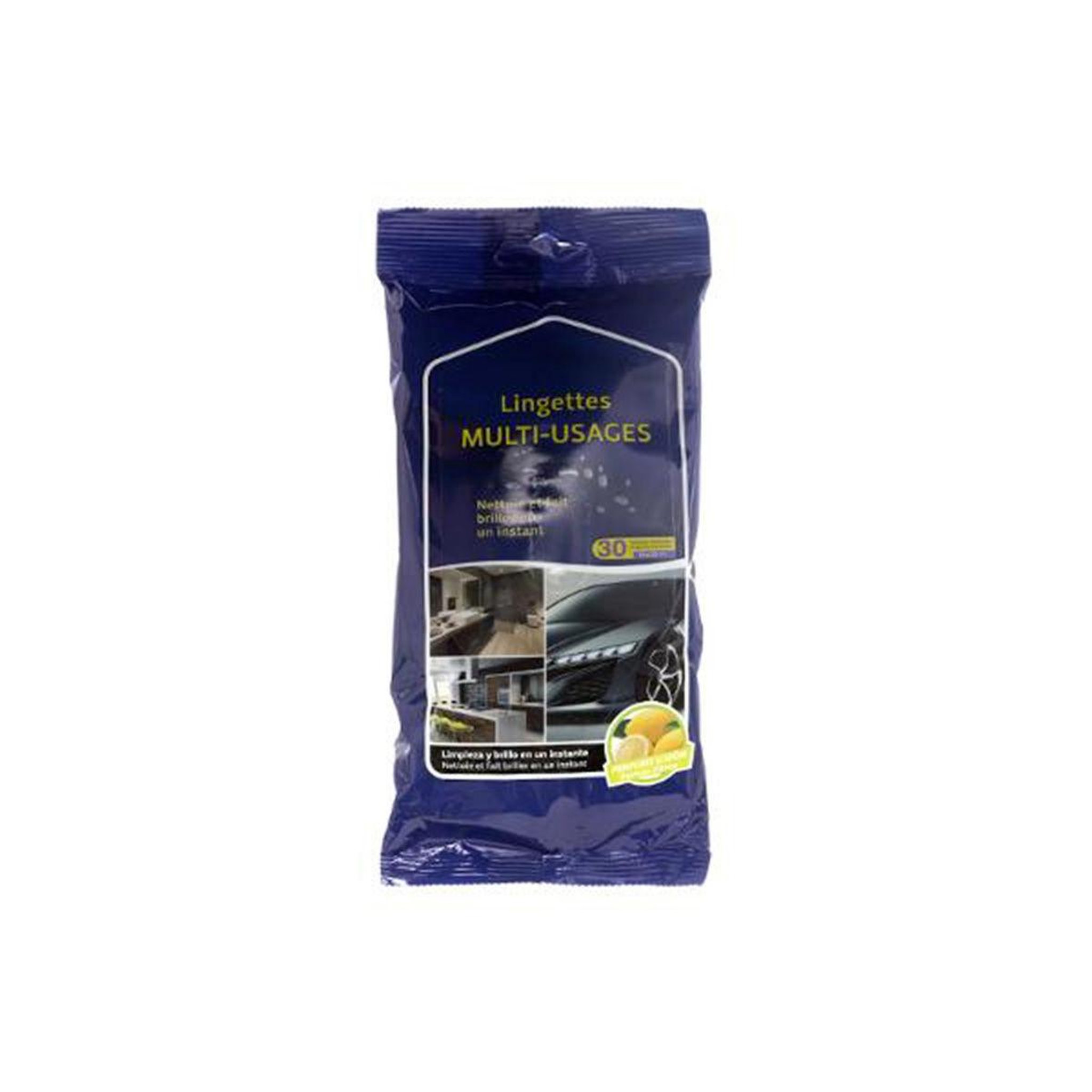 Paris Prix Lot de 30 lingettes  multi-usages  20cm blanc