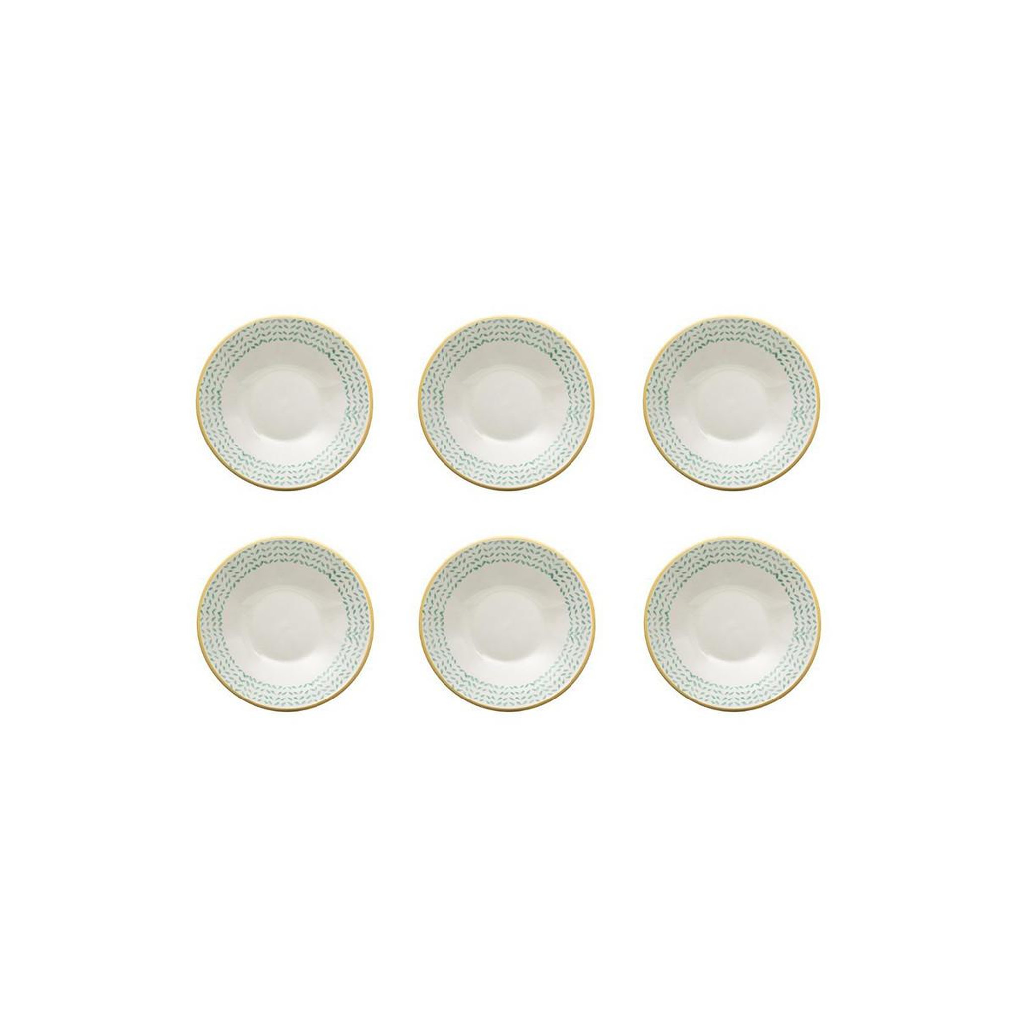 SECRET DE GOURMET Lot de 6 Coupelles  Naples  19cm Menthe