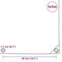 Voir la diapositive 6 : VIDAXL Bache 650 g / m^2 3 x 5 m Vert