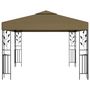 Voir la diapositive 2 : VIDAXL Tonnelle 3x3 m Taupe 180 g/m^2