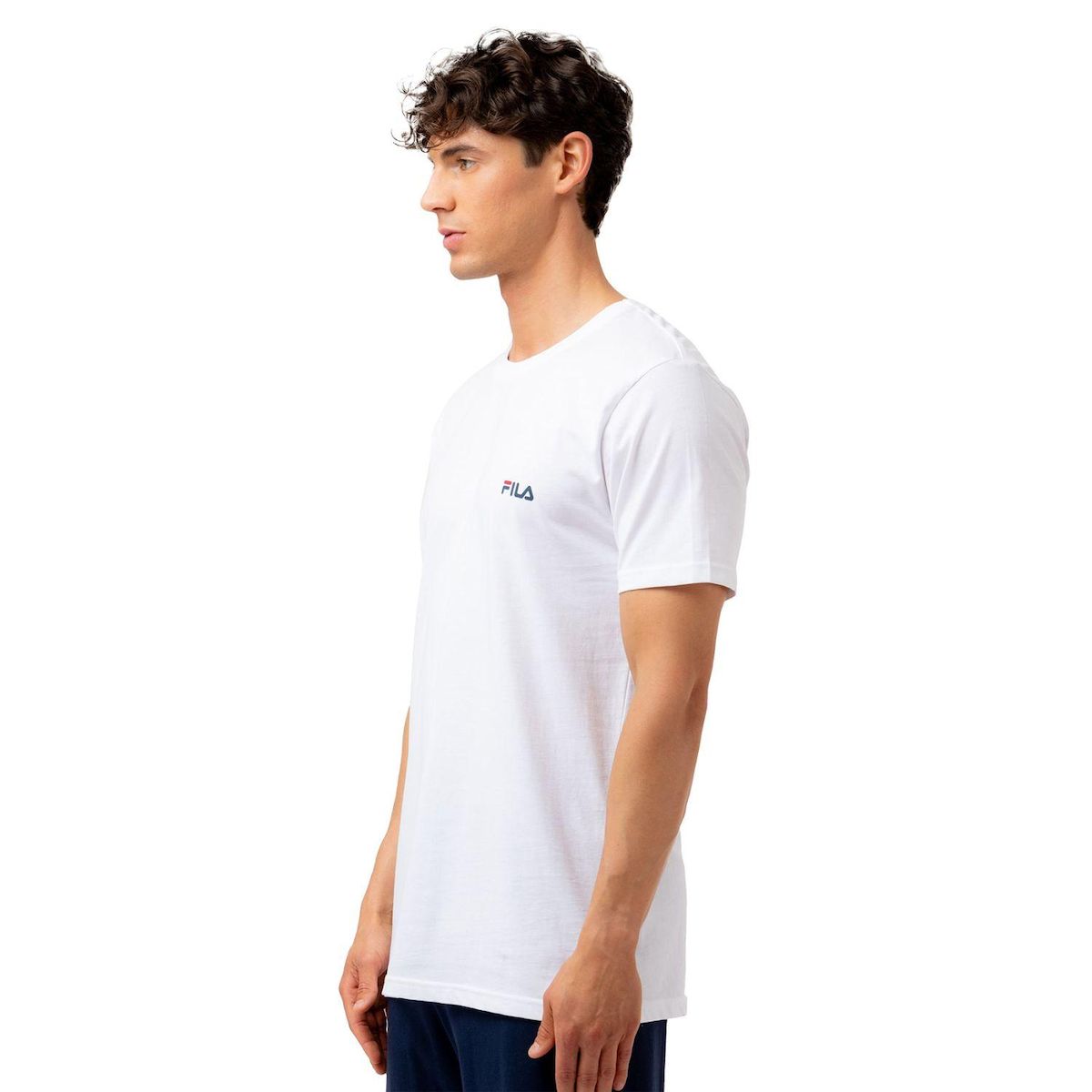 FILA T-shirt homme uni 100% coton Fila
