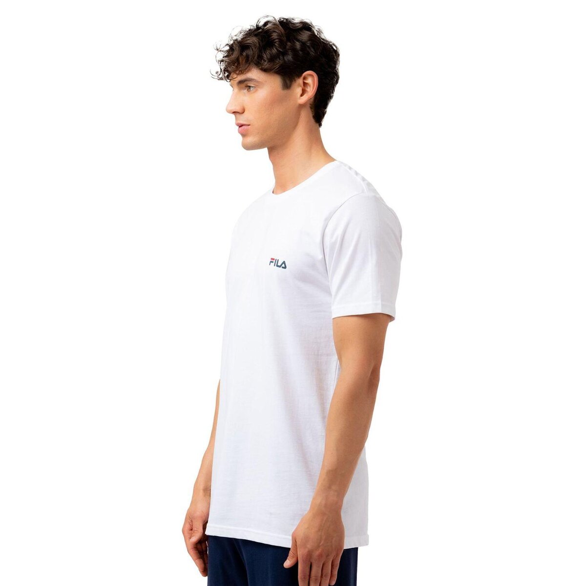 FILA T-shirt homme uni 100% coton Fila