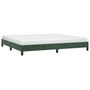 Voir la diapositive 3 : VIDAXL Cadre de lit sans matelas vert fonce 200x200 cm velours
