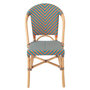 Voir la diapositive 2 : Paris Prix Chaise en Rotin  Geo  86cm Orange & Turquoise