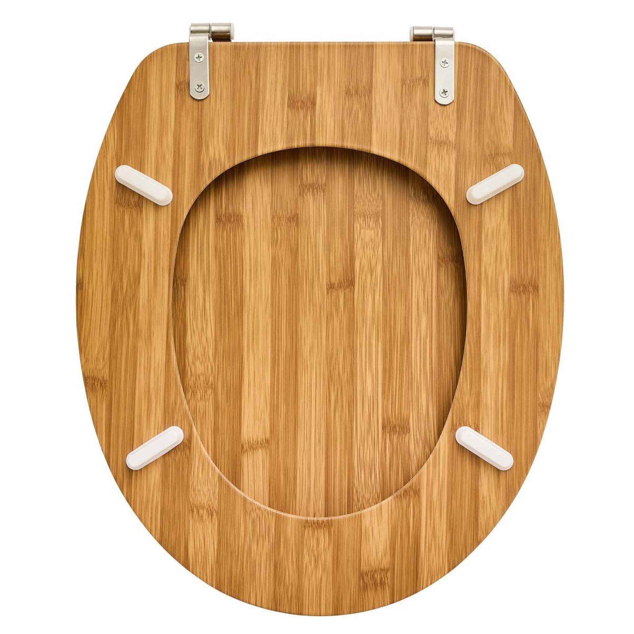 Voir la diapositive 2 : Douceur d'Intérieur Abattant wc effet bambou  hanoi  47cm naturel