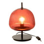Voir la diapositive 2 : Paris Prix Lampe à Poser en Verre  Oasis  25cm Rouge