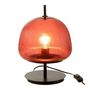 Voir la diapositive 2 : Paris Prix Lampe à Poser en Verre  Oasis  25cm Rouge