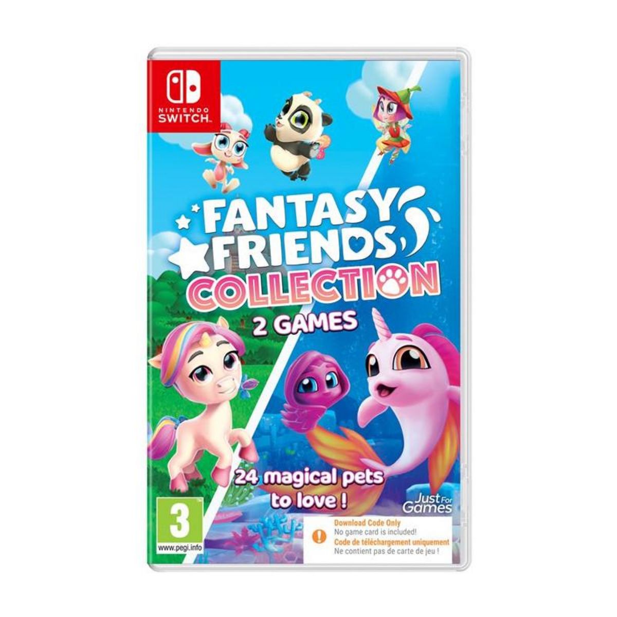 Just for games Fantasy Friends Collection 2 Games Code in a box Nintendo Switch