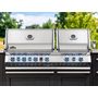 Voir la diapositive 2 : NAPOLEON Barbecue gaz encastrable Prestige Pro 825 inox 4 brûleurs + 2 Sizzle Zone + brûleur arrière + Fumage - Napoleon