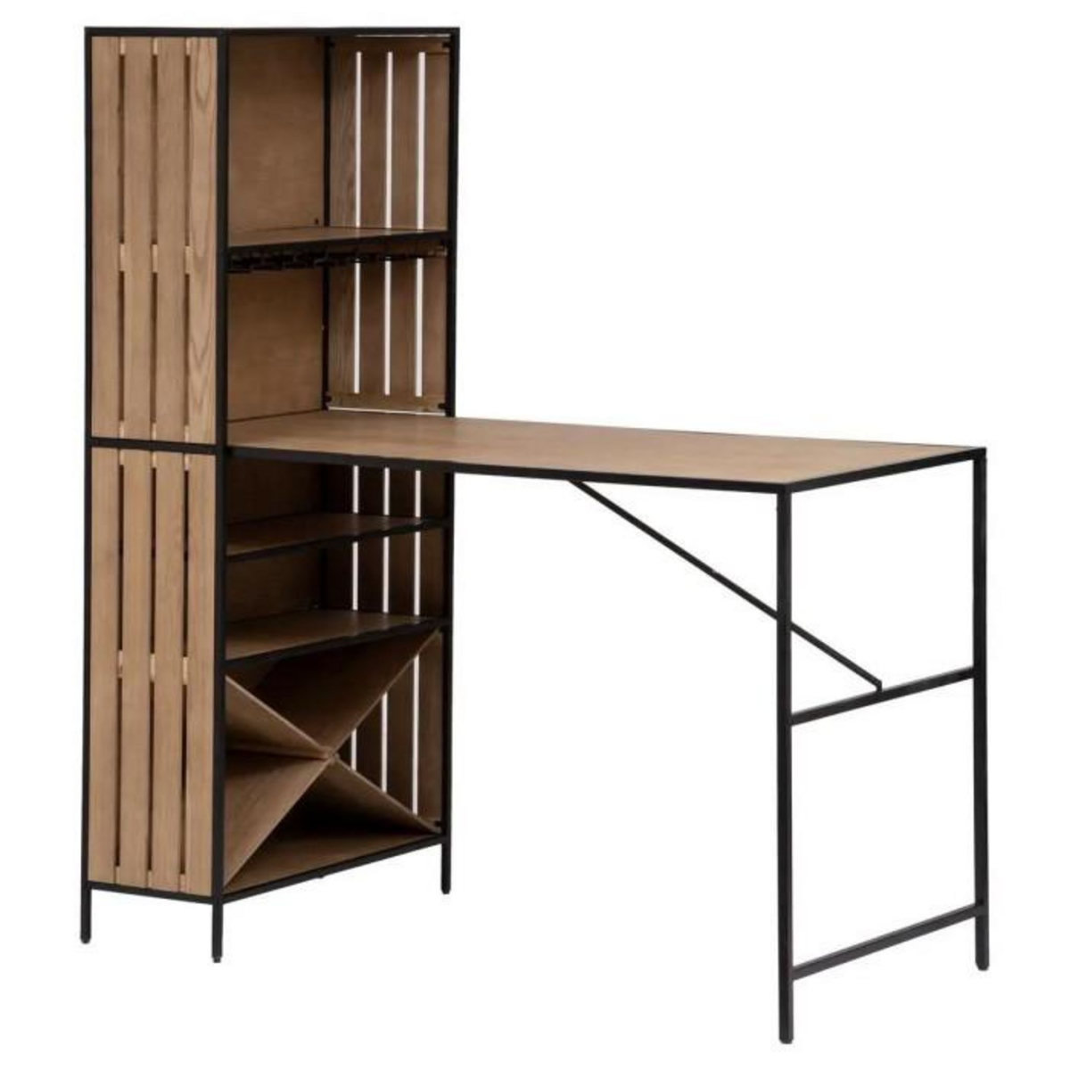 ATMOSPHERA Table de Bar & Buffet Design  Bakos  180cm Naturel