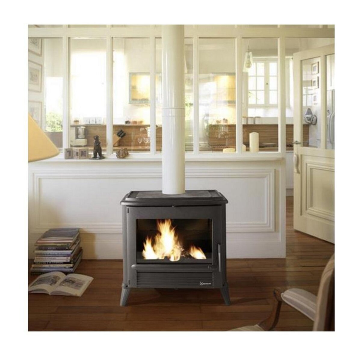 Invicta Poêle à bois fonte modena anthracite - 9175-44