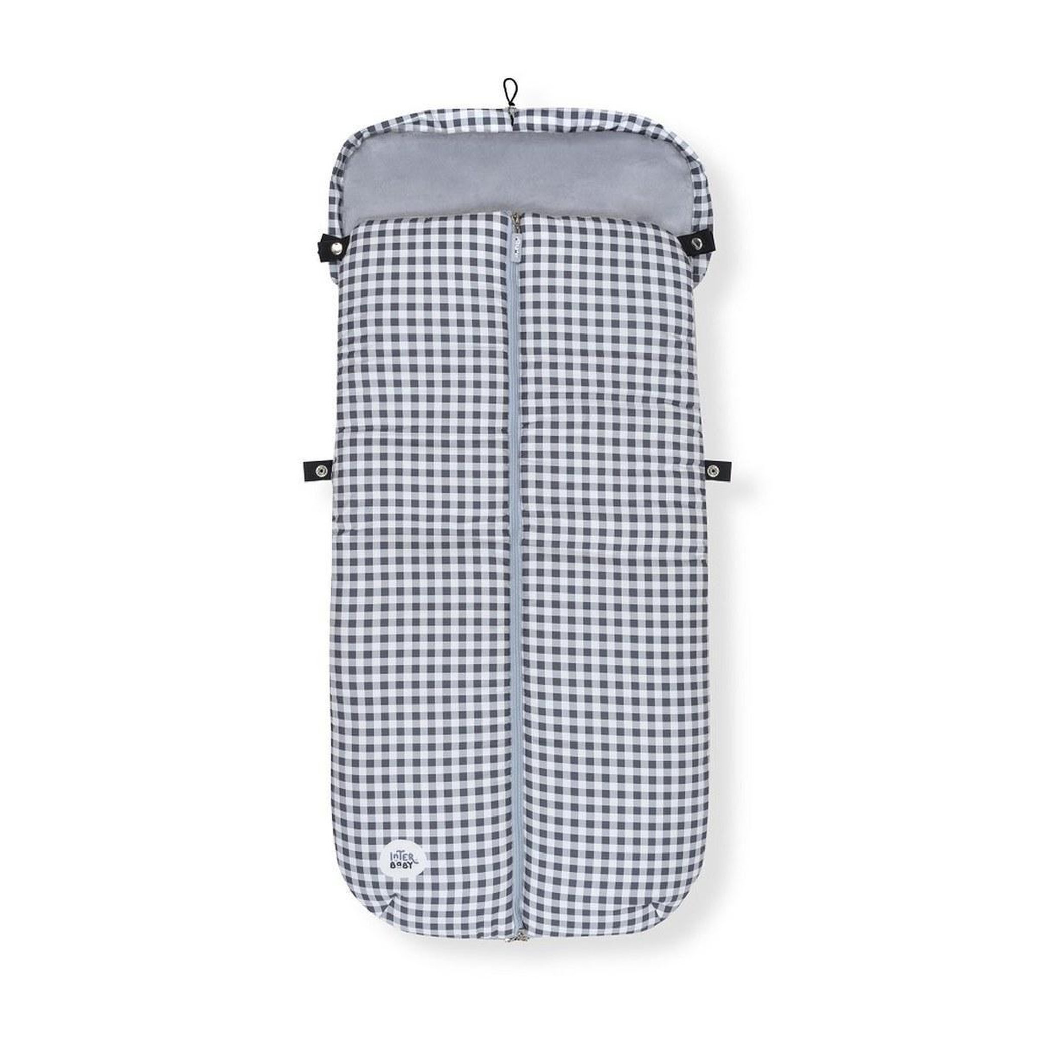 Voir la diapositive 2 : INTERBABY Chancelière universelle - polaire coralline - Vichy - gris
