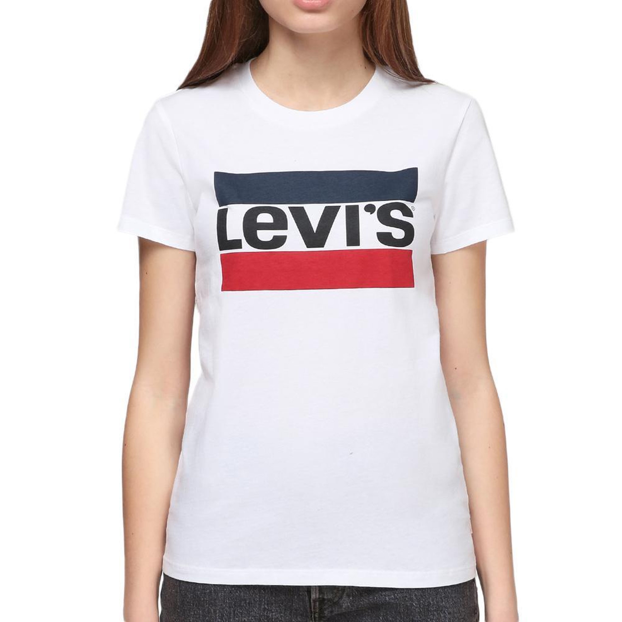 Levi's T Shirt /Marine/Rouge Femme Levi's The Perfect. Coloris disponibles : Blanc