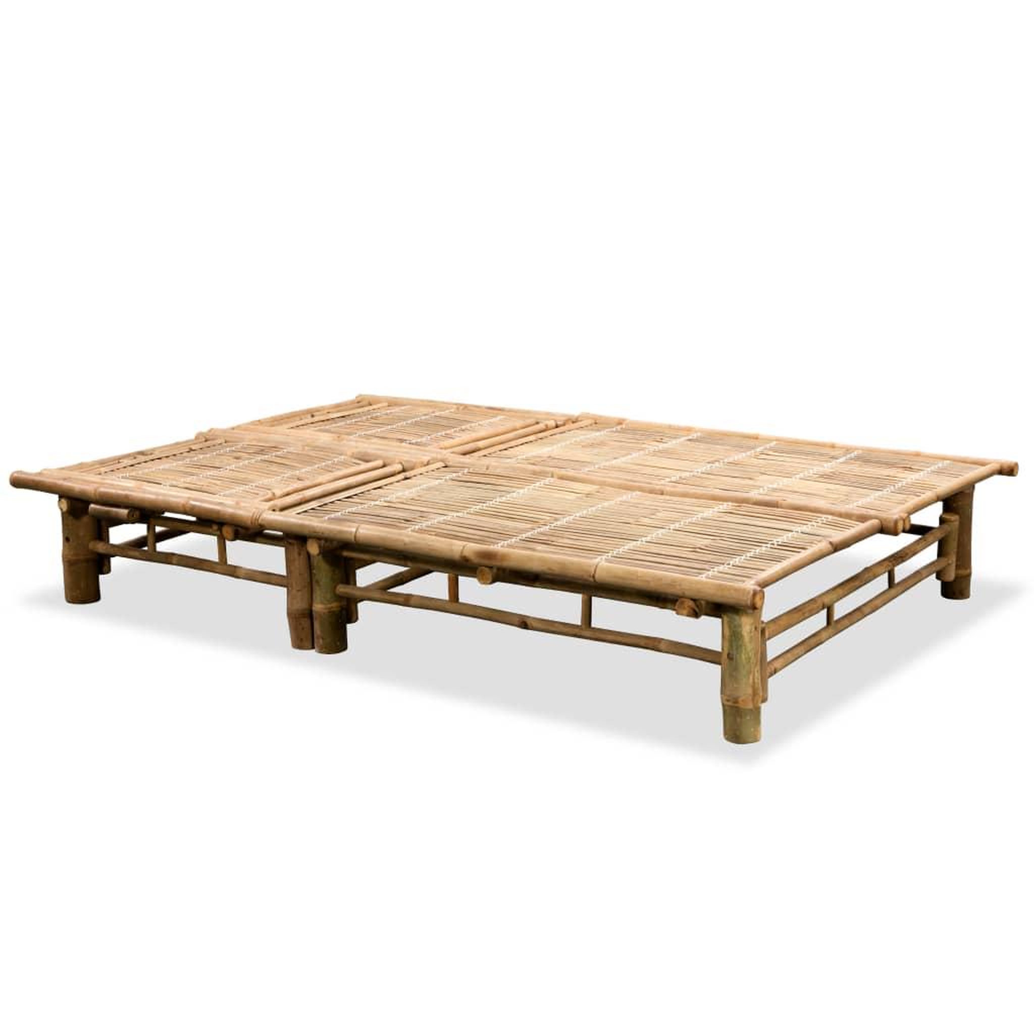 Voir la diapositive 3 : VIDAXL Chaise longue pour 2 personnes bambou