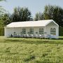 Voir la diapositive 3 : SWEEEK Tente de réception 4 x 8 m - Lutecia -  Blanc - tente de jardin idéale pour réception à utiliser comme pavillon. chapiteau ou tonnelle.