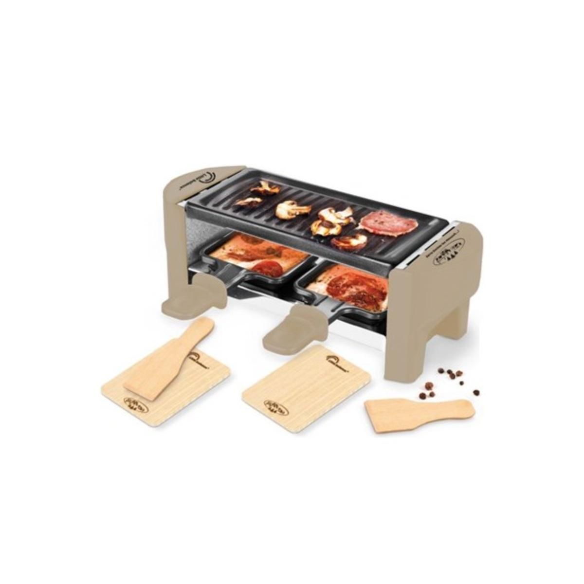 LITTLE BALANCE Appareil à raclette 2 personnes 350w marron/noir - 8693