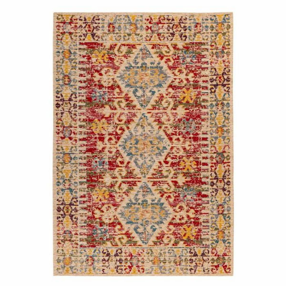 Paris Prix Tapis Tissé Vintage Oriental  Charme  Rouge