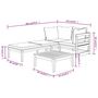 Voir la diapositive 6 : VIDAXL Salon de jardin 3 pcs avec coussins blanc creme Bois d'acacia