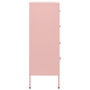 Voir la diapositive 4 : VIDAXL Commode Rose 80x35x101,5 cm Acier