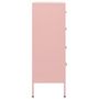 Voir la diapositive 4 : VIDAXL Commode Rose 80x35x101,5 cm Acier
