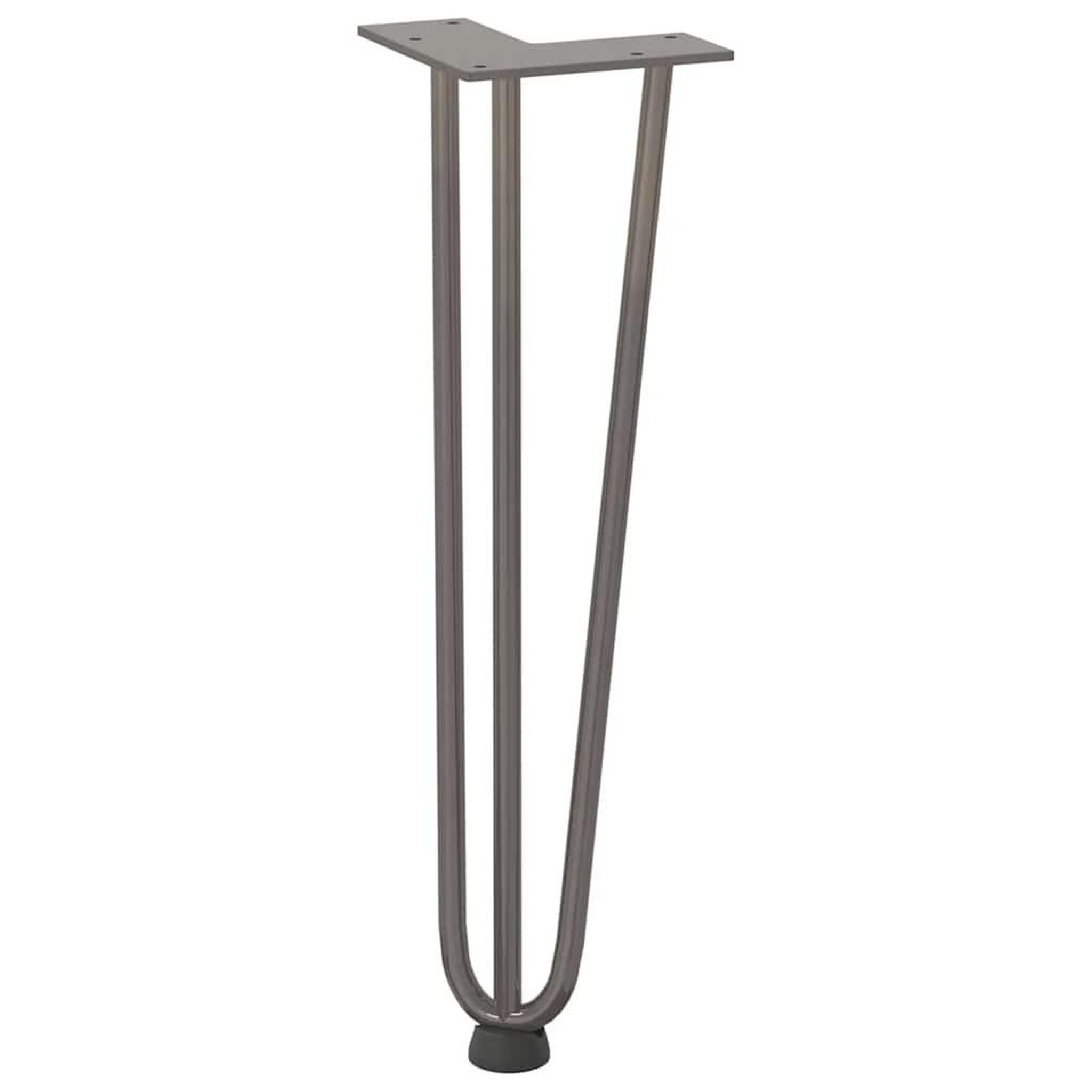 Voir la diapositive 4 : VIDAXL Pieds de table en forme d'epingle a cheveux 42 cm acier massif