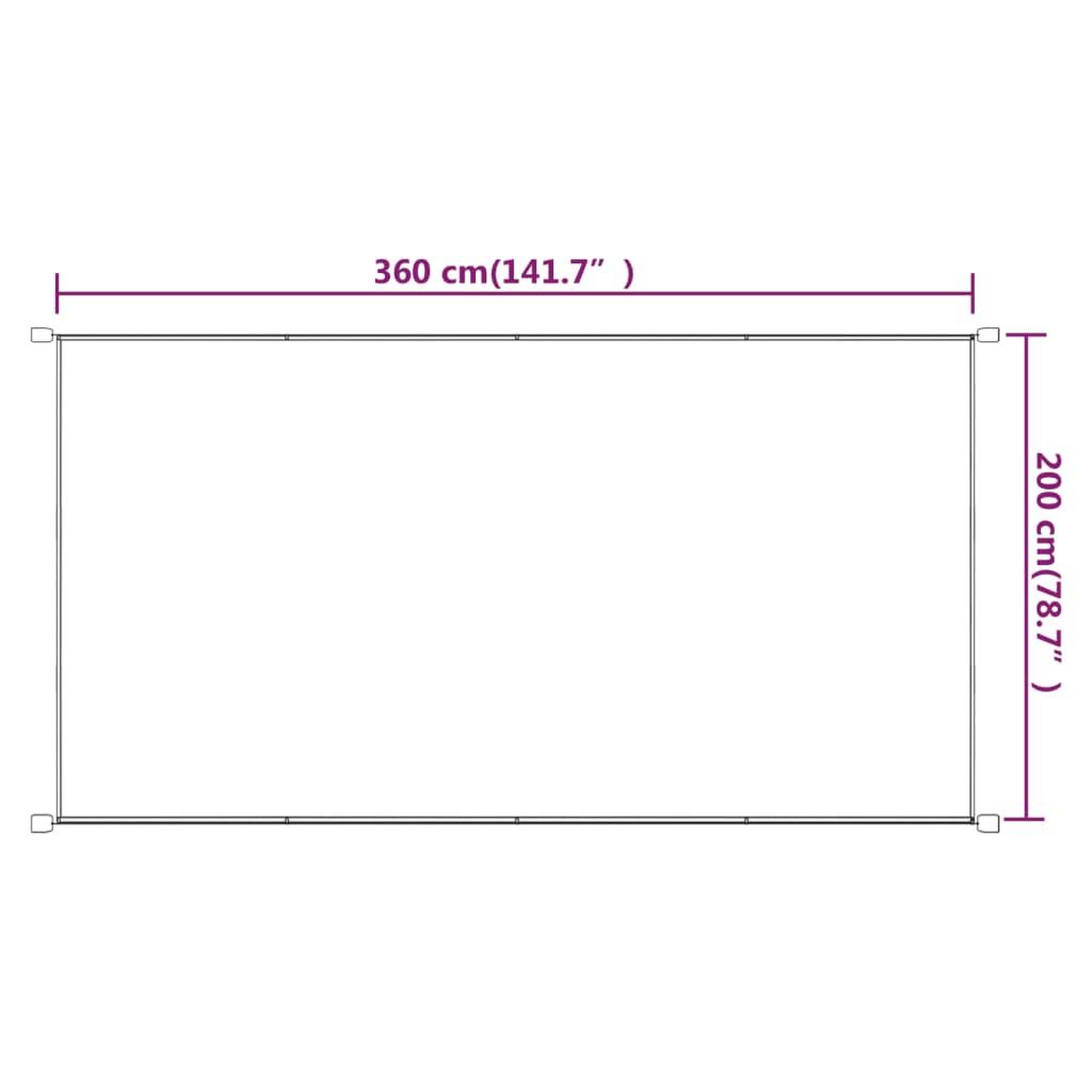 Voir la diapositive 6 : VIDAXL Auvent vertical Bleu 200x360 cm Tissu oxford