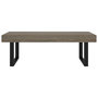 Voir la diapositive 3 : VIDAXL Table basse Gris et noir 120x60x40 cm MDF et fer