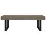 Voir la diapositive 3 : VIDAXL Table basse Gris et noir 120x60x40 cm MDF et fer