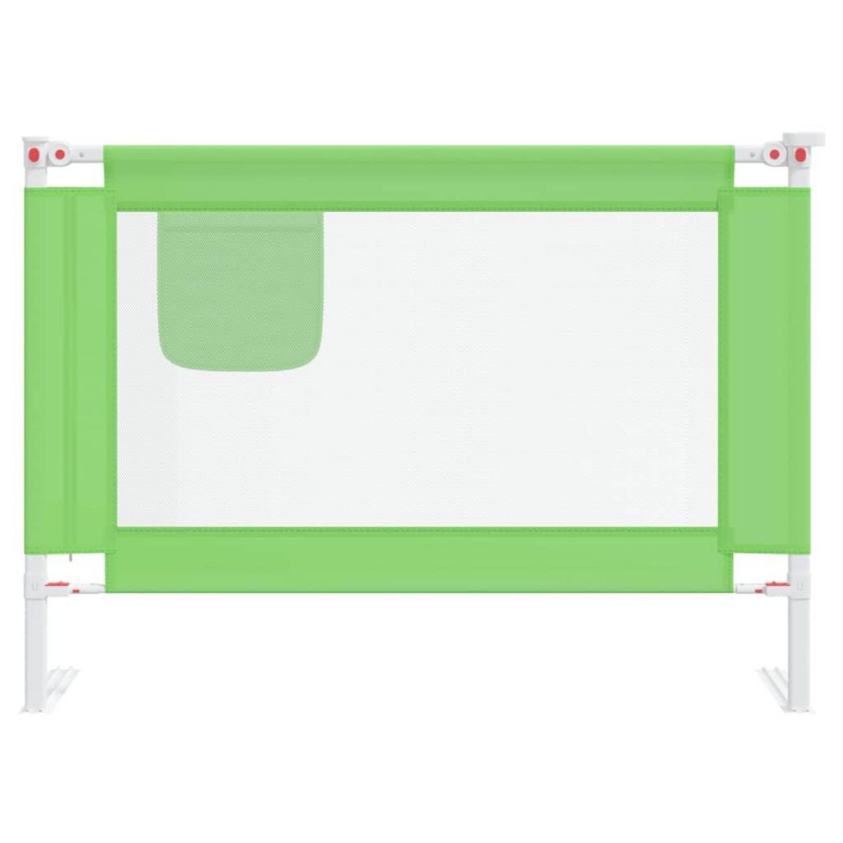 VIDAXL Barriere de securite de lit enfant Vert 90x25 cm Tissu