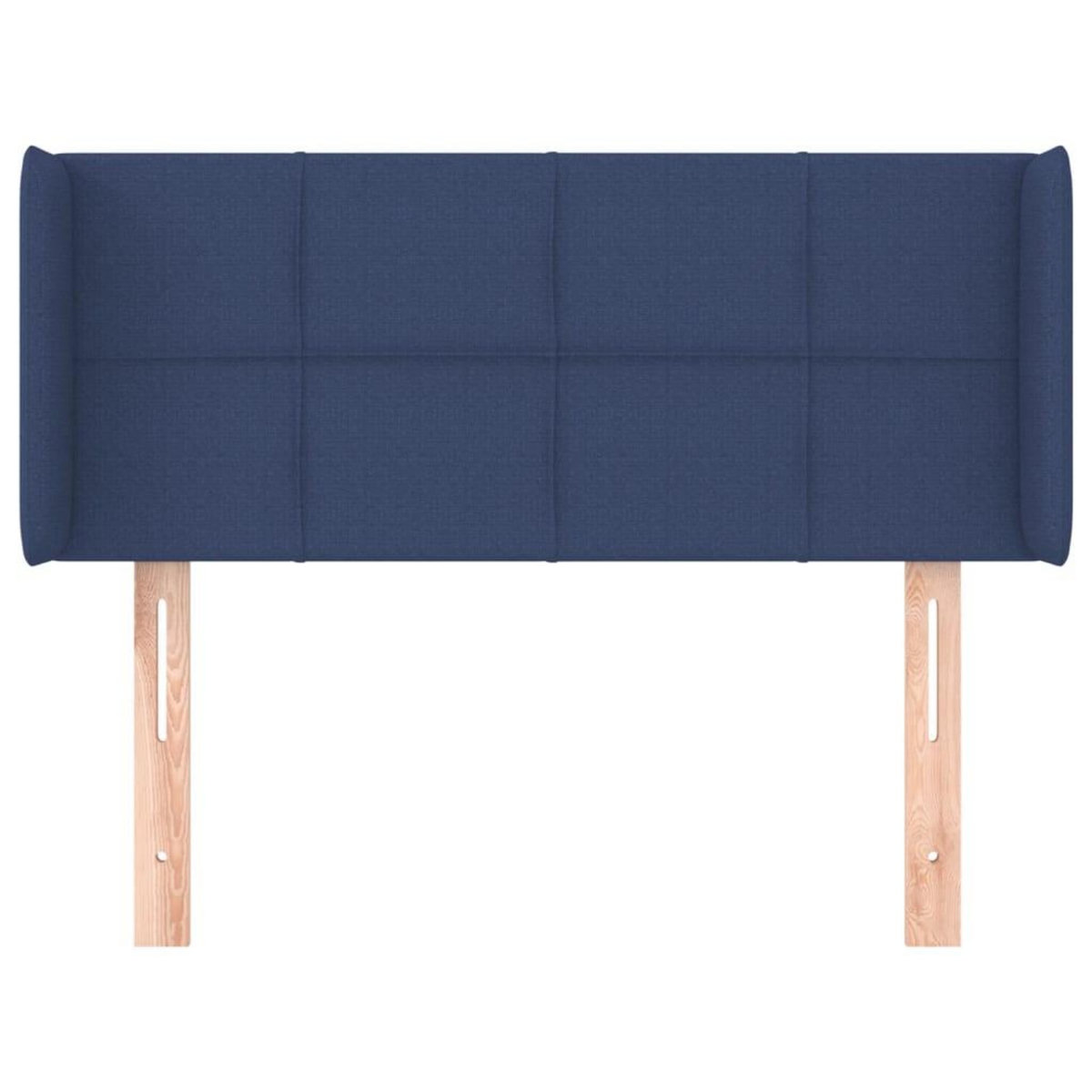 VIDAXL Tete de lit avec oreilles Bleu 83x16x78/88 cm Tissu
