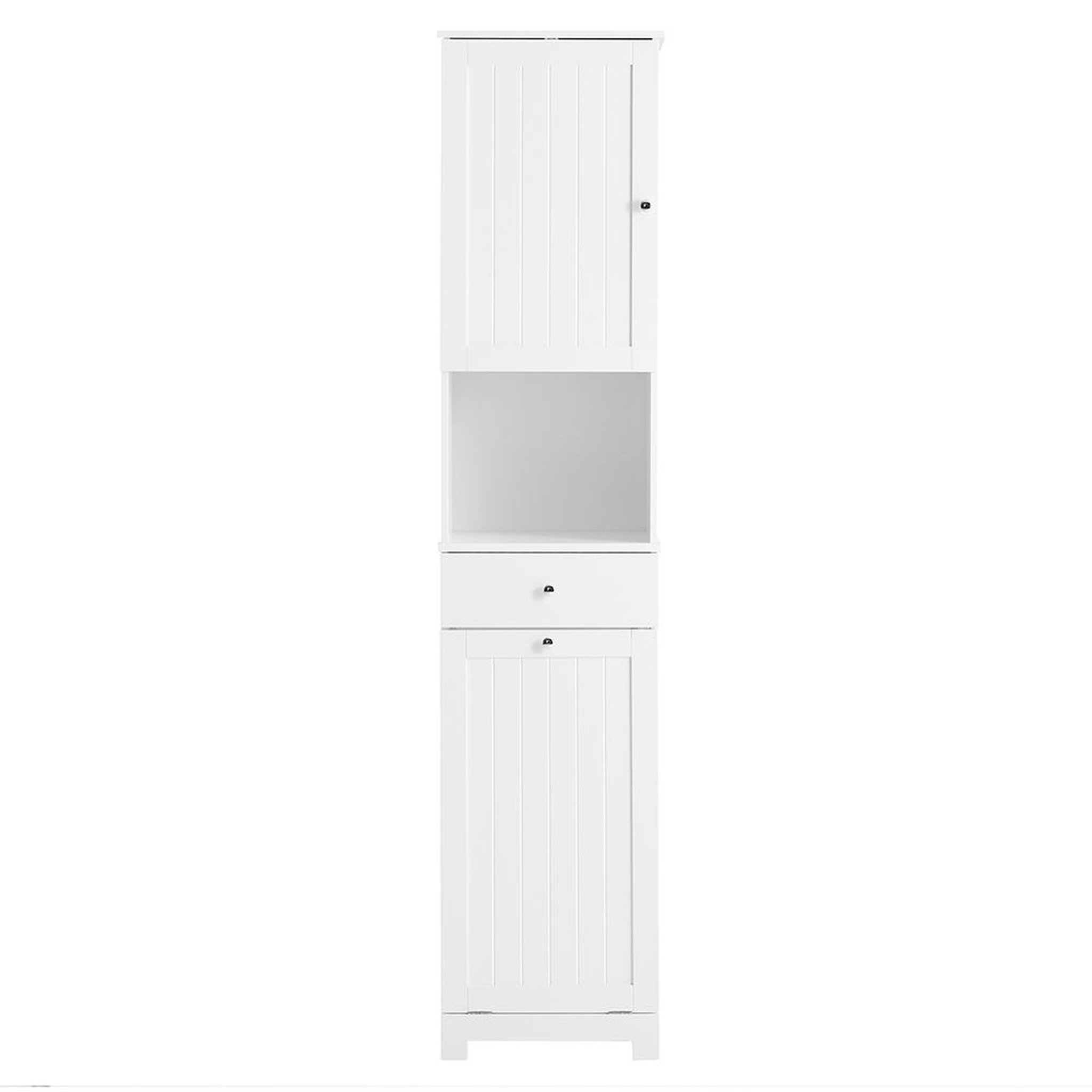 SOBUY SoBuy - Colonne De Salle De Bain à un tiroir - Blanc - 40x38x180cm - Minimaliste - BZR216-W
